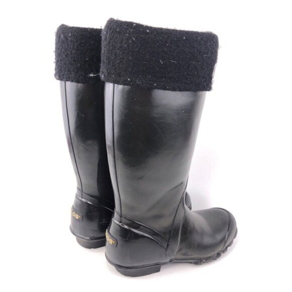 Bogs Alex Solids Black Rubber Rain Boots 7 - Picture 6 of 14